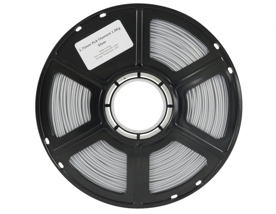 Flashforge PLA Vollfarbig Silber 1.75 mm 1 kg
